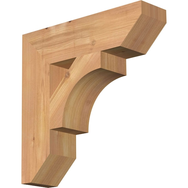Ekena Millwork Westlake Slat Smooth Bracket, Western Red Cedar, 3 1/2"W x 14"D x 14"H BKT04X14X14WTL06SWR - main